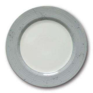 Lot de 6 assiettes plates Prestige Gris D 31 cm