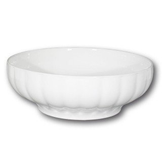 Saladier porcelaine blanche - D 30 cm - Napoli